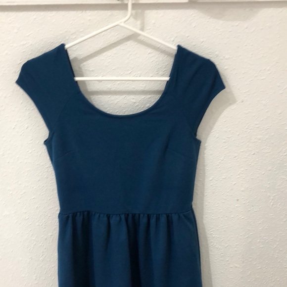 Reversible Dark Teal Midi Dress - Picture 2 of 4